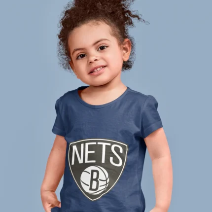 Brooklyn Nets Girls Classic Logo Tee