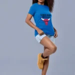 Dive into the world of fashion-forward fandom with our unique Chicago Bulls Women's Tee - a wardrobe essential for those who play to win, both on and off the court.