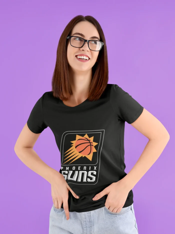 Step into the limelight and embrace the fiery spirit of the Suns with this exclusive women's tee.