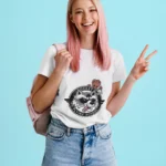 This exclusive tee merges comfort with intergalactic flair, making it a must-have for every Marvel-loving fashionista. Elevate your wardrobe to new dimensions and make a statement that's out of this world!