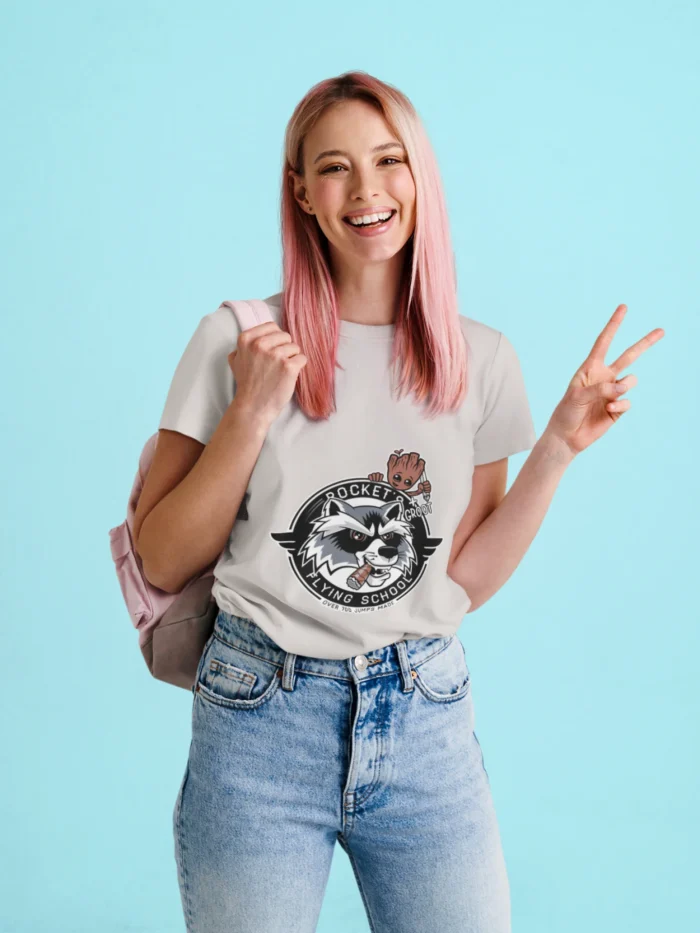 This exclusive tee merges comfort with intergalactic flair, making it a must-have for every Marvel-loving fashionista. Elevate your wardrobe to new dimensions and make a statement that's out of this world!