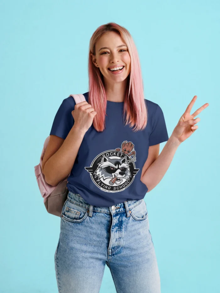 This exclusive tee merges comfort with intergalactic flair, making it a must-have for every Marvel-loving fashionista. Elevate your wardrobe to new dimensions and make a statement that's out of this world!