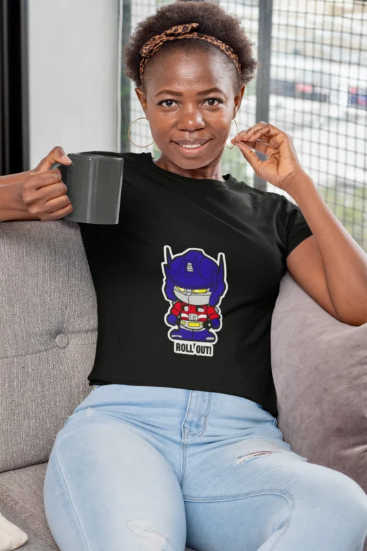 Crafted for comfort and designed to turn heads, this Optimus Prime T-shirt for women is more than apparel – it's a symbol of strength and style.