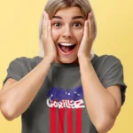 Elevate your wardrobe with this unique piece that captures the essence of the city's rhythm and the spirit of the Gorillaz.