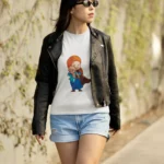 The vibrant colors and intricate details of the artwork make it a standout piece, ensuring you not only look fabulous but also carry a touch of maternal bliss with you wherever you go.