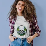 Get ready to make a statement and embrace your individuality with this unique and eye-catching tee.