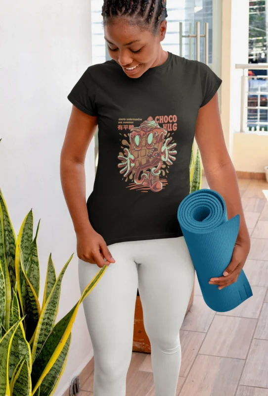 Let your wardrobe savor the essence of a chocolate hug with this unique piece that speaks volumes about your taste.