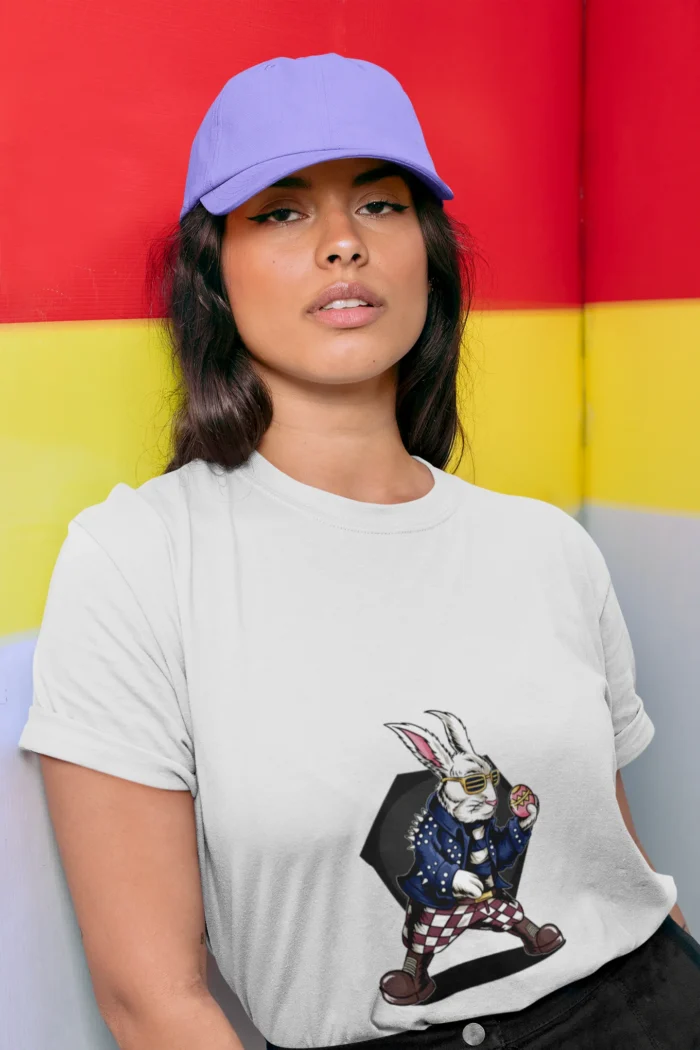 Experience the joy of effortless chic with the Rich Bunny "Enchanting Blossoms" tee.