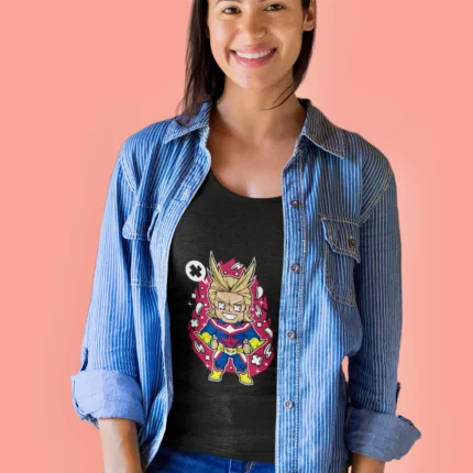 Chibi All Might Women's T-Shirt and let your style speak volumes.