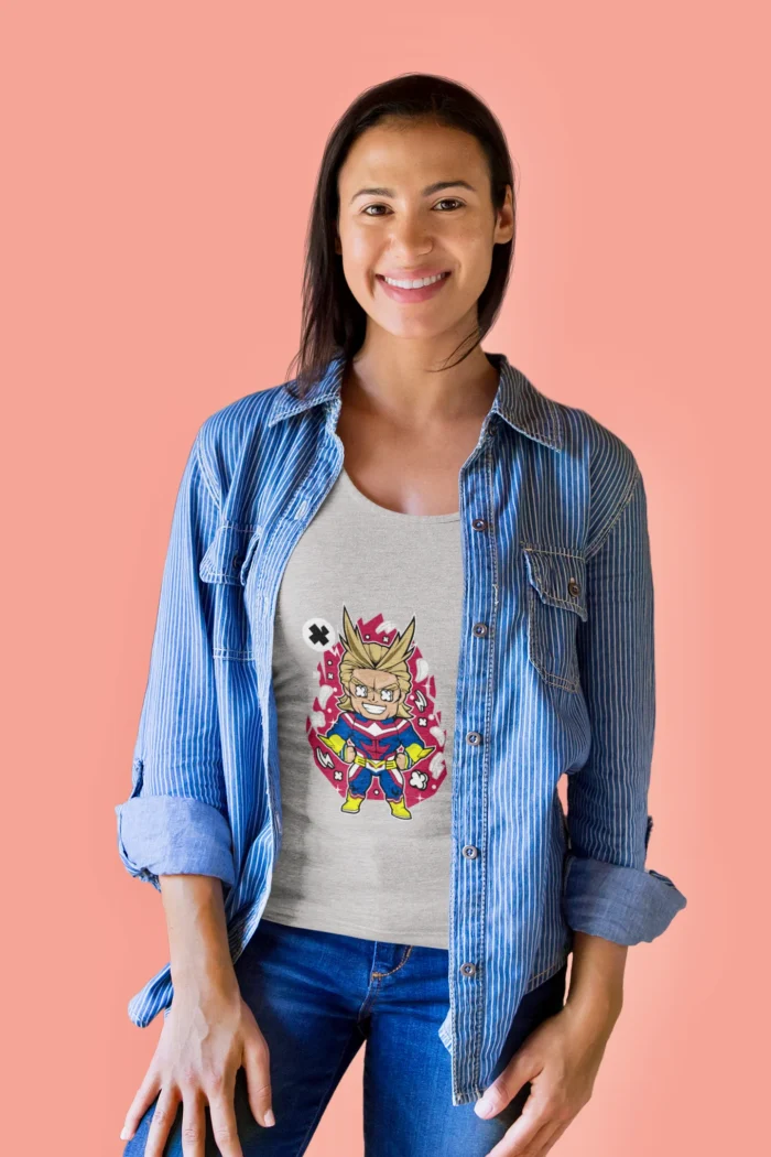 Chibi All Might Women's T-Shirt and let your style speak volumes.