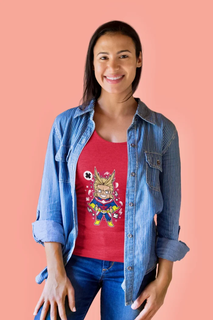 Chibi All Might Women's T-Shirt and let your style speak volumes.