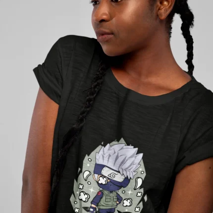 Immerse yourself in the world of ninjutsu and share your love for the iconic Kakashi with this exclusive tee that blends comfort, quality, and a touch of ninja mystique.