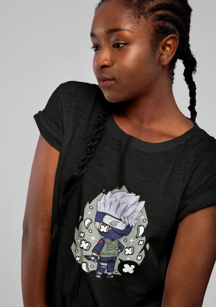 Immerse yourself in the world of ninjutsu and share your love for the iconic Kakashi with this exclusive tee that blends comfort, quality, and a touch of ninja mystique.