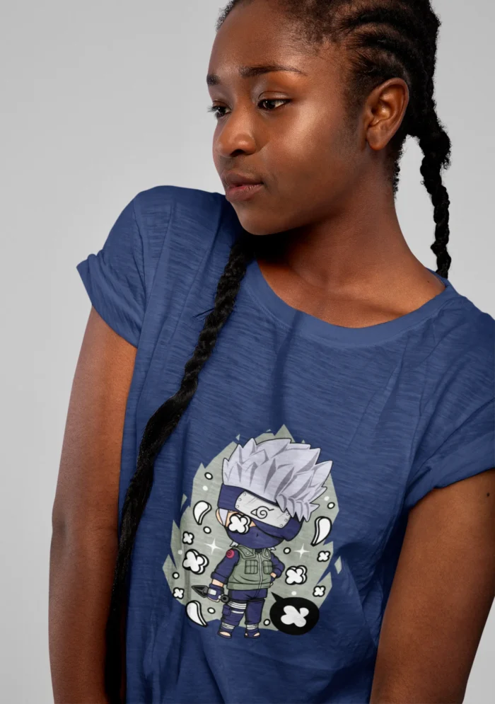 Immerse yourself in the world of ninjutsu and share your love for the iconic Kakashi with this exclusive tee that blends comfort, quality, and a touch of ninja mystique.