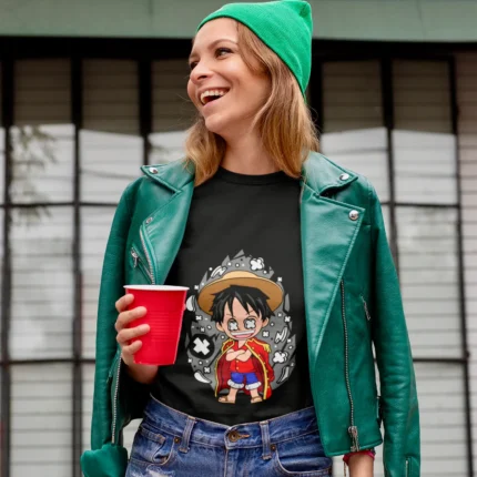 tee is a must-have for female fans of the iconic anime and manga series, One Piece
