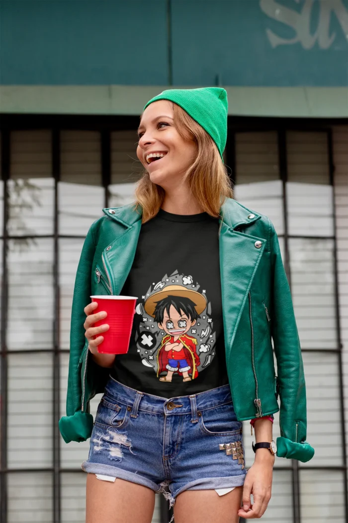 tee is a must-have for female fans of the iconic anime and manga series, One Piece