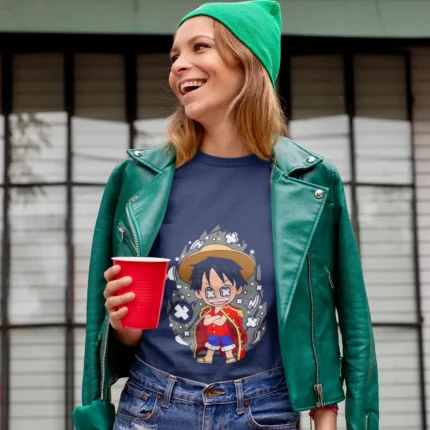 tee is a must-have for female fans of the iconic anime and manga series, One Piece