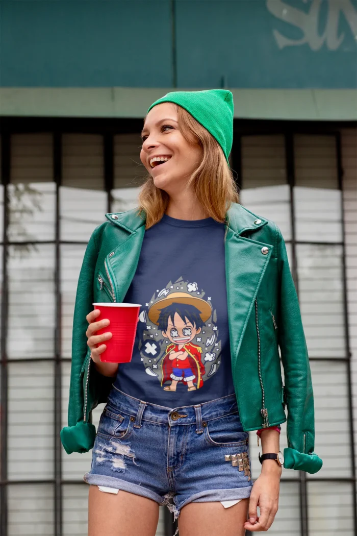 tee is a must-have for female fans of the iconic anime and manga series, One Piece