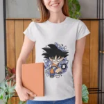 Our Celestial Power Women's Tee channels this essence, allowing you to carry a piece of Goku's legendary legacy with you, wherever life's adventures take you.