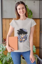 Our Celestial Power Women's Tee channels this essence, allowing you to carry a piece of Goku's legendary legacy with you, wherever life's adventures take you.