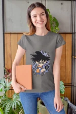 Our Celestial Power Women's Tee channels this essence, allowing you to carry a piece of Goku's legendary legacy with you, wherever life's adventures take you.