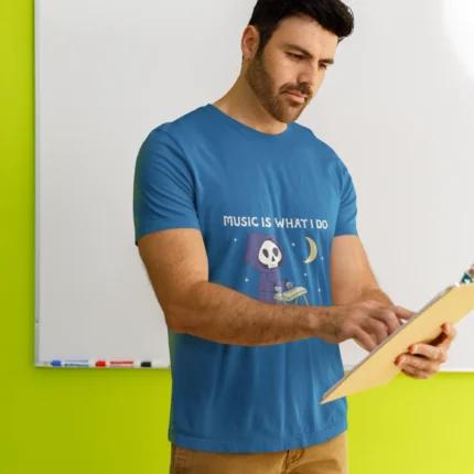 Skeleton Serenade Halloween Shirt for Men