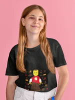 Building Dreams: LEGO-inspired Girls T-Shirt