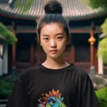 3D Scary Dinosaur Girls T-Shirt