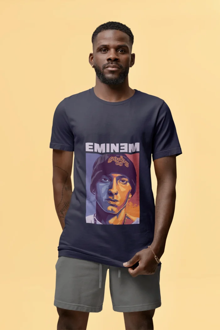 Unleash your inner rhythm with our exclusive "Rap Lyricist Reverie" Eminem Graphic Tee. Crafted for true enthusiasts of Eminem's unparalleled lyrical prowess, this shirt is a tribute to the iconic wordsmith. Dive into the world of intricate rhymes and unapologetic self-expression with every wear.