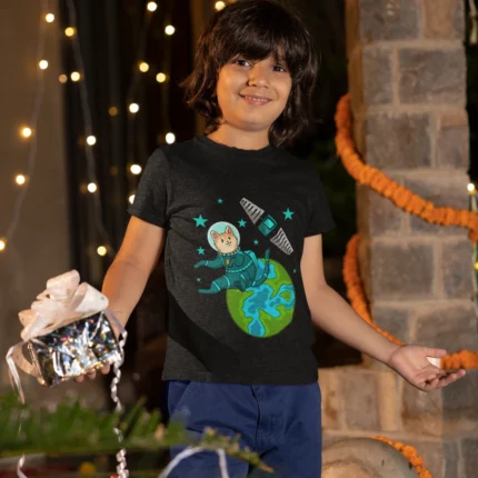 Perfect for boys who dream of reaching for the stars, this tee is made from premium materials to ensure maximum comfort during their space odyssey.