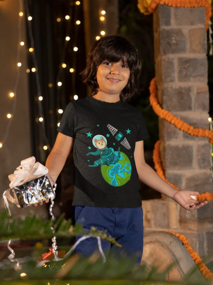 Perfect for boys who dream of reaching for the stars, this tee is made from premium materials to ensure maximum comfort during their space odyssey.