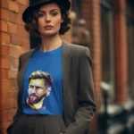 Messi's brilliance comes to life in an artistic design that resonates with every woman's strength and grace.