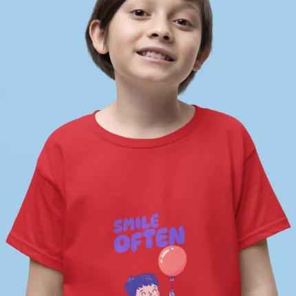 Smile Often Worry less Boy's Tee