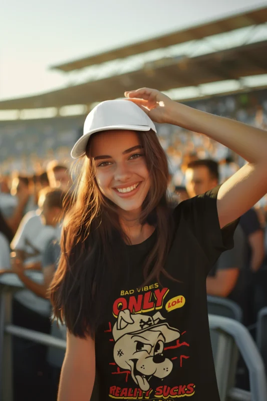 Bad Vibes Only Reality Sucks Dogs T-shirt for Women