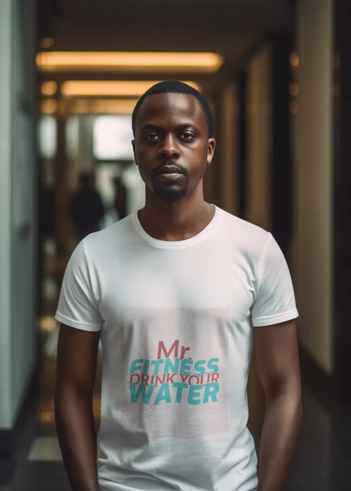 Mr. Fitness "Drink Your Water" Men's T-Shirt