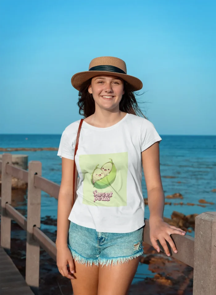 Sweet Peas Garden Girl's T-Shirt