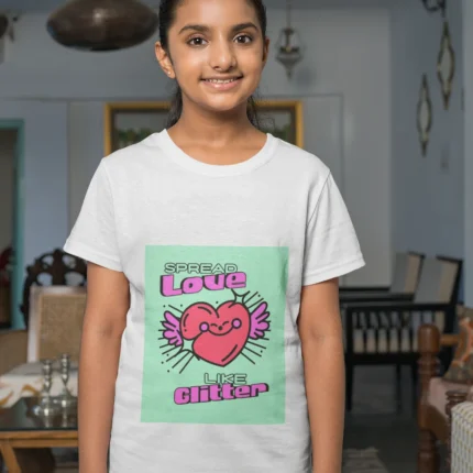 Girls Spread Love Like Glitter T-Shirt