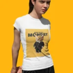 Meow-velous Monday Girls' T-Shirt - Perfect Tee for Stylish Young Girls