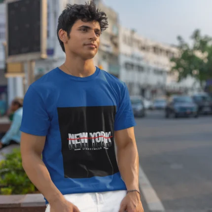 Men's New York Streetwear T-shirt with urban-inspired design