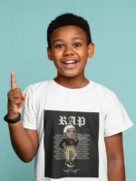 West Coast Rap t-shirt for boys featuring vibrant hip-hop graphics