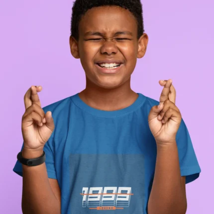 Gen Z 1999 Legend boys t-shirt in black, featuring bold white text and modern fit