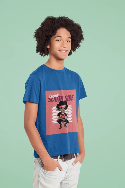 Southside Bronx boys' t-shirt featuring bold urban graphics on a breathable cotton fabric