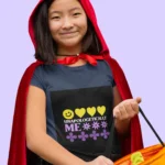 Unapologetically Me t-shirt for girls featuring empowering text design in bold lettering