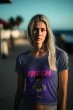 Fresh Character Women's T-Shirt featuring a bold and unique design, perfect for expressing individuality