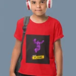 NBA Keep Flying Boys' T-Shirt with basketball graphic in mid-flight, perfect for young athletes.