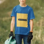 Boys wearing "Check Your Privilege" t-shirt in bold typography