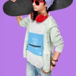 I'm Not Okay boys' t-shirt featuring bold black and white graphic print