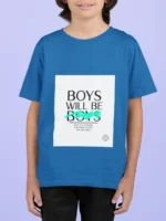 Boys Will Be Boys T-shirt in bold lettering for boys – stylish and playful design.